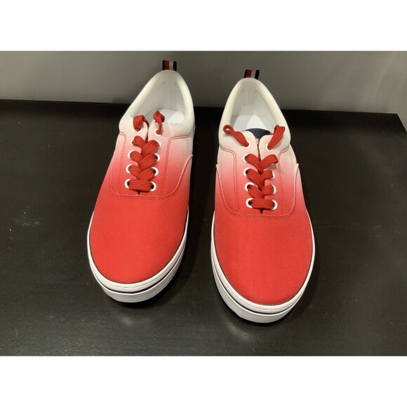 Tommy Hilfiger Men's Red Ombre Remmo 2 Sneakers Size 11 - Picture 1 of 7